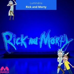 Luminária Rick and Morty