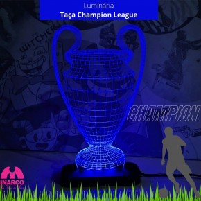 Luminária Taça Champions League 3D