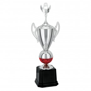 Troféu Prata Vermelho 81cm